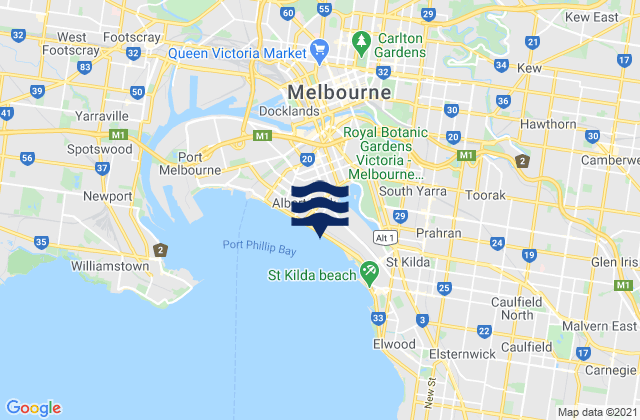 South Melbourne, Australia潮水