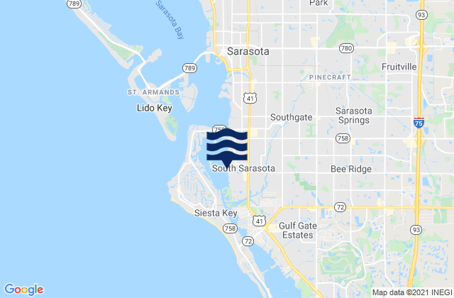South Sarasota, United States潮水