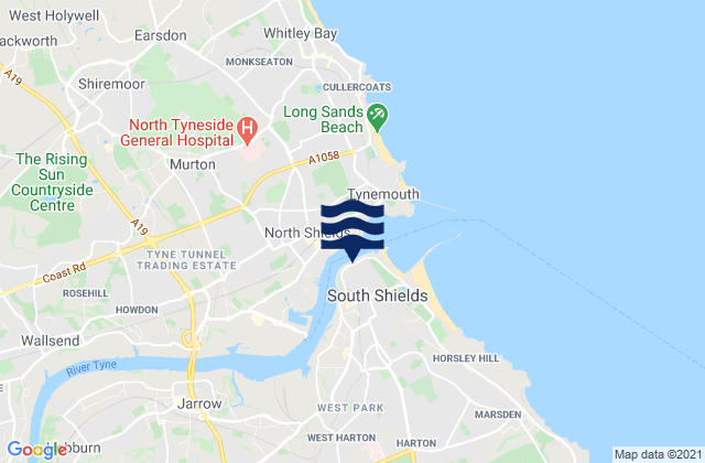 South Shields, United Kingdom潮水
