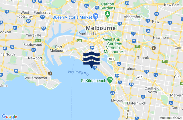 Southbank, Australia潮水