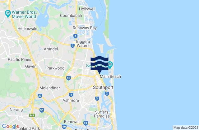 Southport, Australia潮水