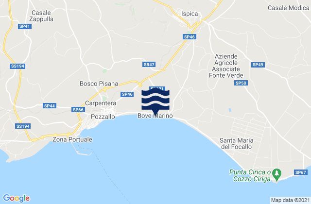 Spiaggia Bove Marino, Italy潮水
