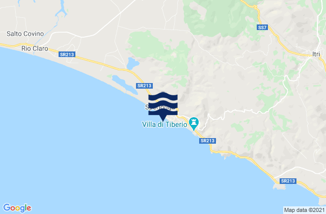Spiaggia di Sperlonga, Italy潮水