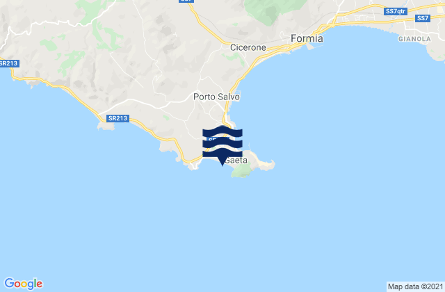 Spiaggia di Sèrapo, Italy潮水