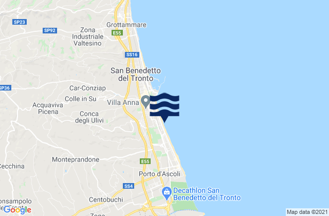 Spinetoli, Italy潮水