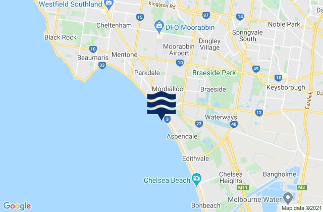 Springvale South, Australia潮水