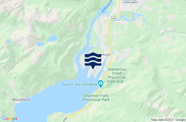 Squamish, Canada潮水