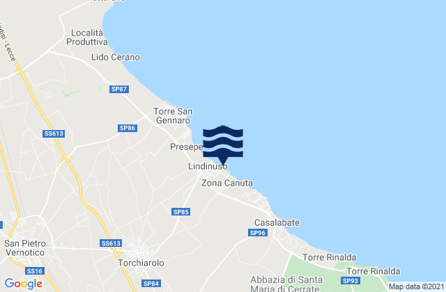 Squinzano, Italy潮水