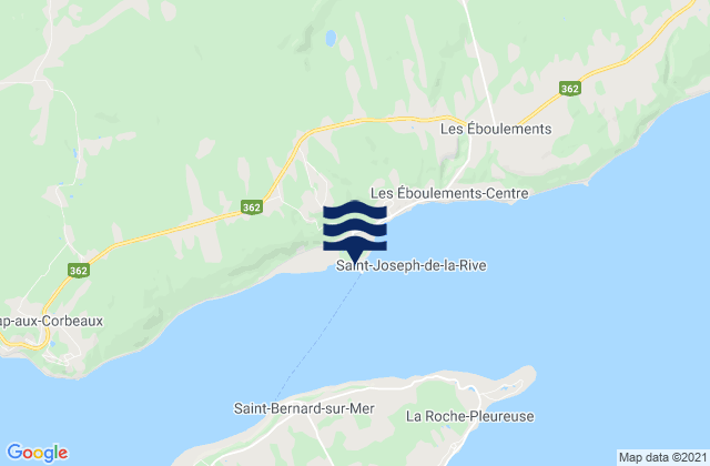 St-Bernard-de-l'ile-, Canada潮水