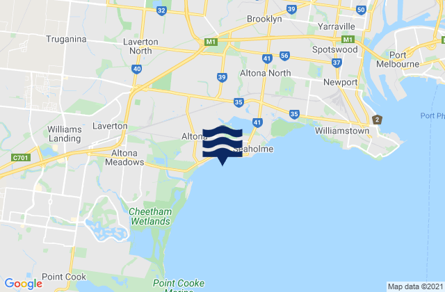 St Albans, Australia潮水