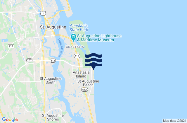 St Augustine Beach Pier, United States潮水