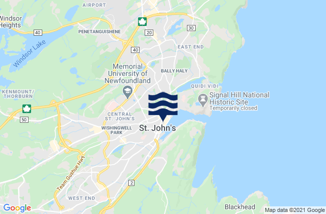 St. John's, Canada潮水