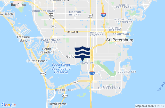 St. Petersburg, United States潮水