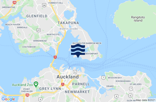 Stanley Bay, New Zealand潮水