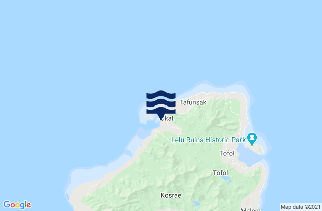 State of Kosrae, Micronesia潮水