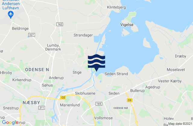 Stige, Denmark潮水