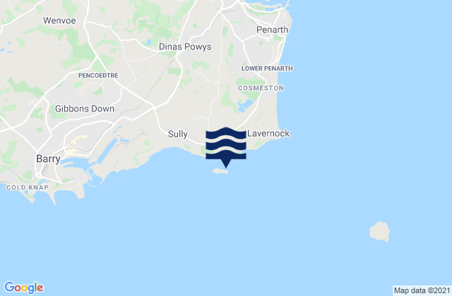 Sully Island, United Kingdom潮水