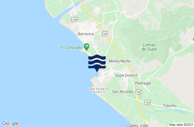 Supe Puerto, Peru潮水