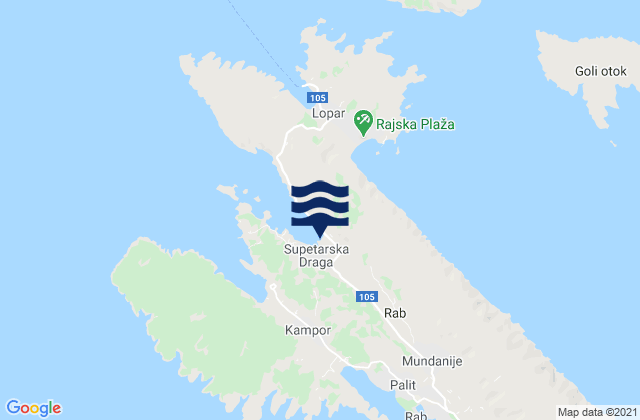 Supetarska Draga, Croatia潮水