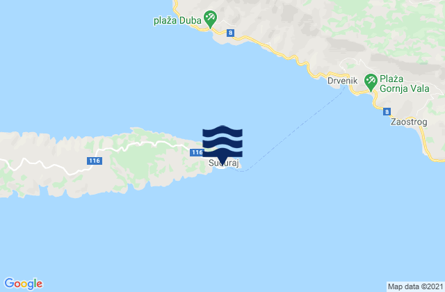 Sućuraj, Croatia潮水