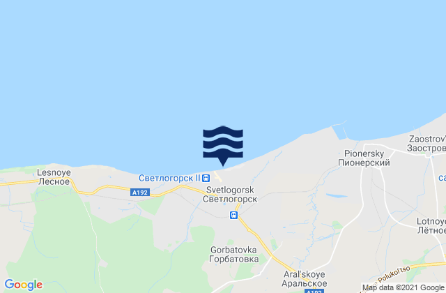 Svetlogorsk, Russia潮水