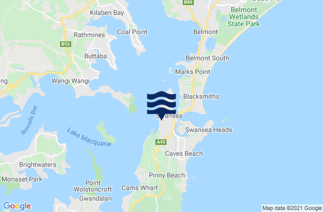 Swansea Point, Australia潮水