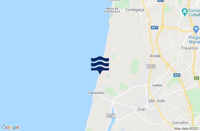 São João, Portugal潮水
