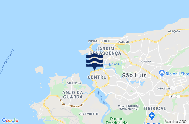 São Luís, Brazil潮水