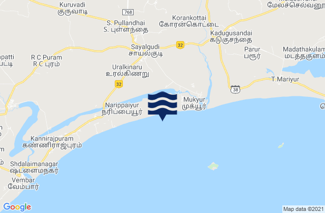 Sāyalkudi, India潮水