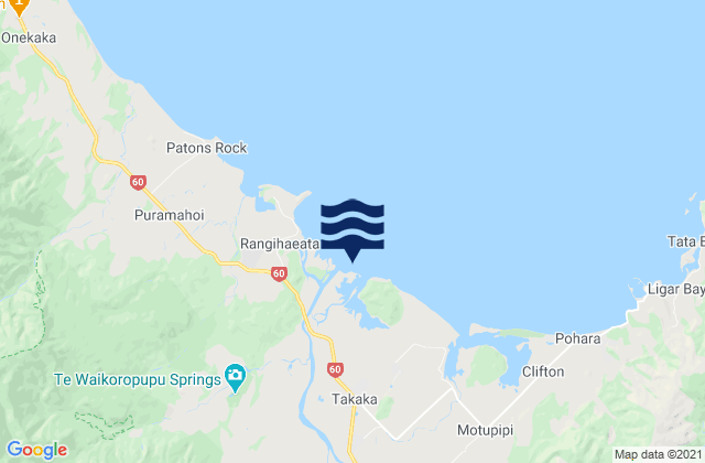 Takaka Golden Bay, New Zealand潮水