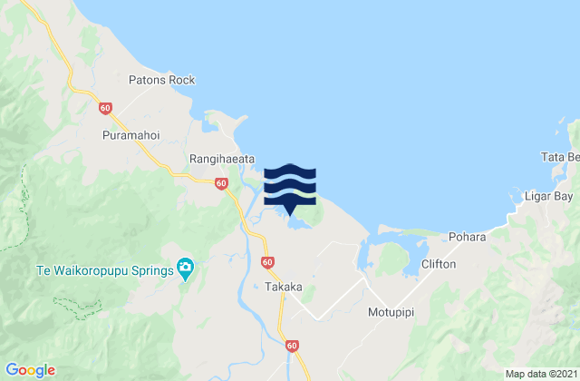 Takaka, New Zealand潮水