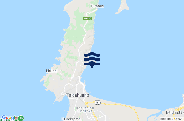 Talcahuano Bahia Concepcion, Chile潮水