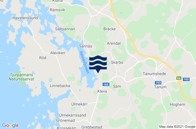 Tanumshede, Sweden潮水