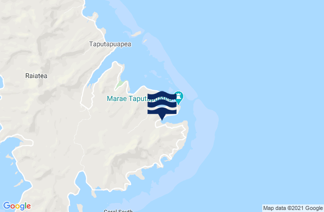 Taputapuatea, French Polynesia潮水