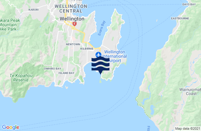 Tarakena Bay, New Zealand潮水