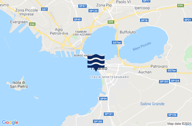 Taranto, Italy潮水