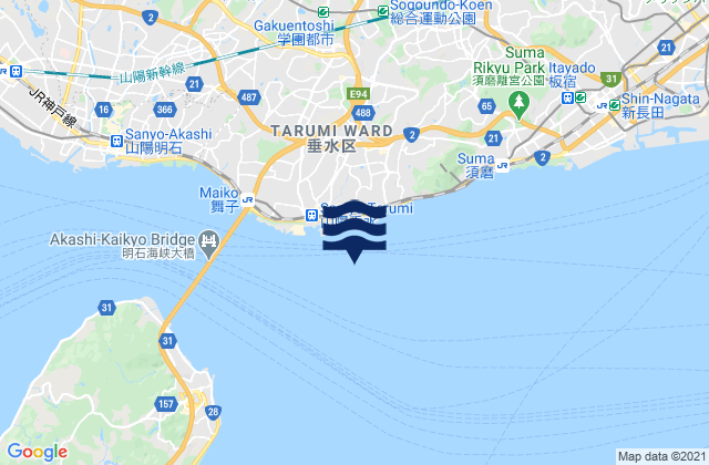 Tarumi, Japan潮水