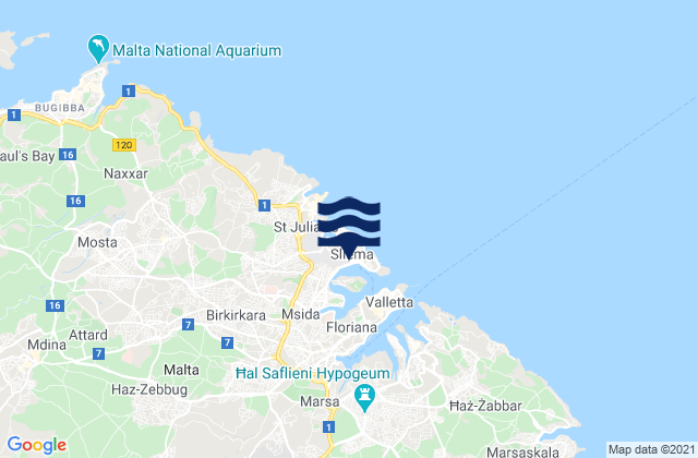 Tas-Sliema, Malta潮水