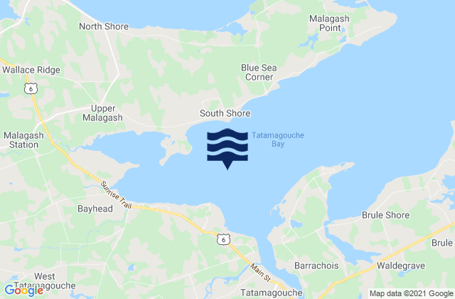 Tatamagouche Bay, Canada潮水