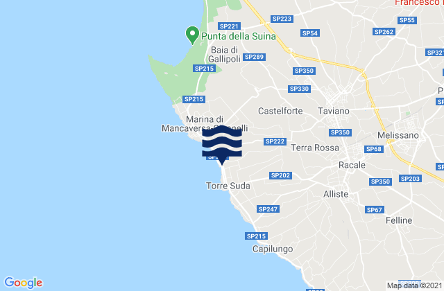 Taviano, Italy潮水