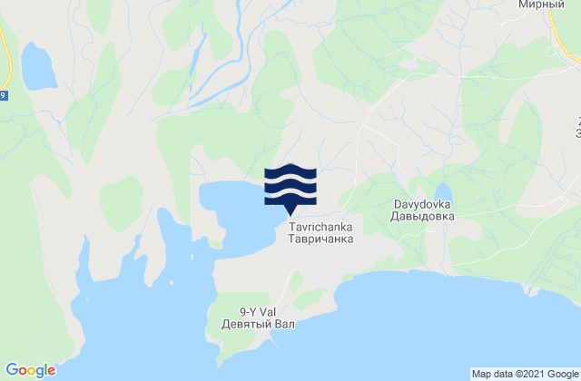 Tavrichanka, Russia潮水