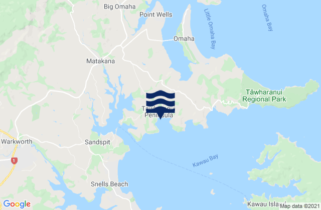 Tawharanui Peninsula Auckland, New Zealand潮水