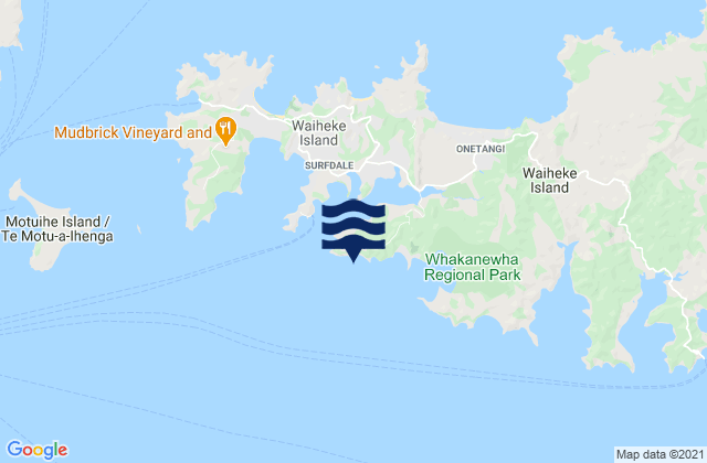Te Akau o Hine, New Zealand潮水
