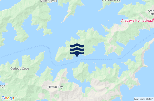 Te Iro Bay, New Zealand潮水