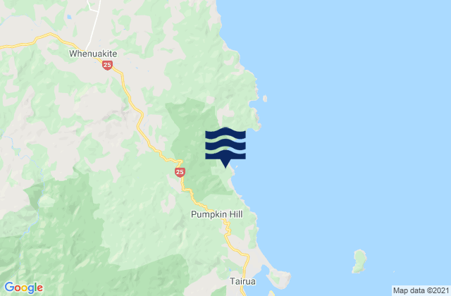 Te Karo Bay, New Zealand潮水