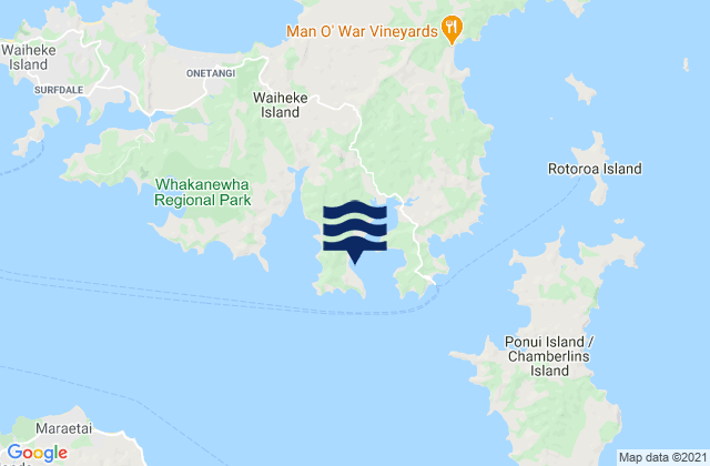 Te Matuku Bay (McLeods Bay), New Zealand潮水