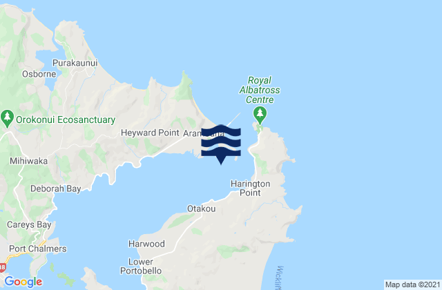 Te Umukuri (Wellers Rock), New Zealand潮水