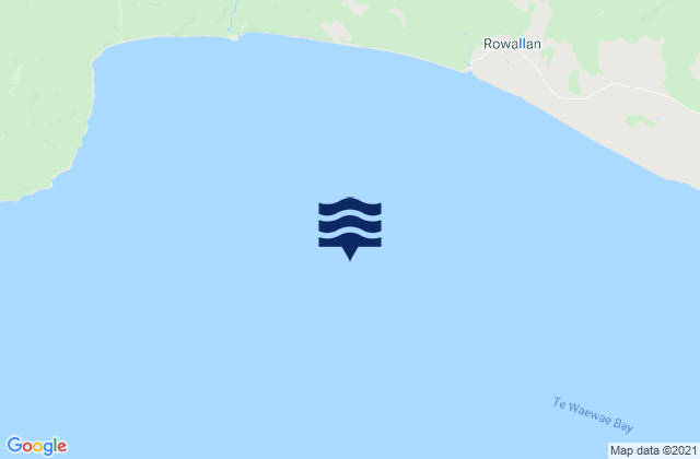 Te Waewae Bay, New Zealand潮水