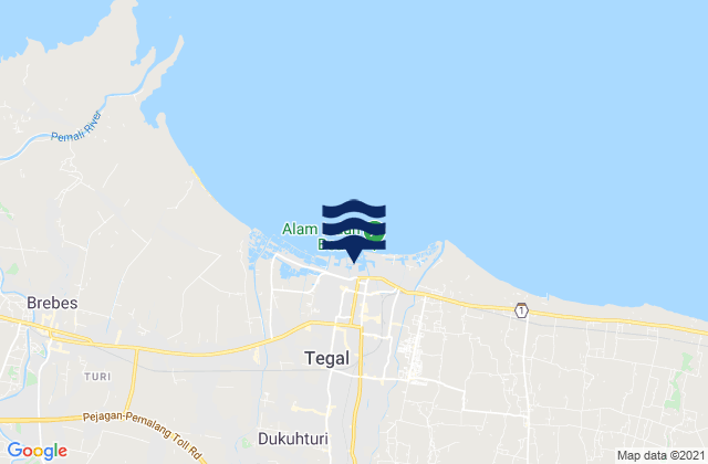 Tegal, Indonesia潮水