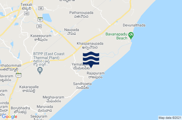 Tekkali, India潮水
